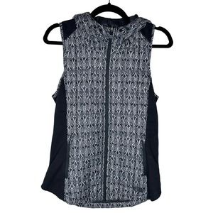 The North Face Nylon Hooded Quilted Puffer Vest Fitted Winter Fall Womens Sz XS